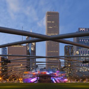 Jay Pritzker Pavilion у Чикаго. Автор фото – Diego Delso/wikipedia.org