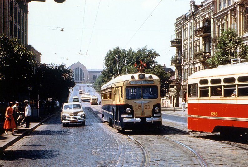 старые трамваи