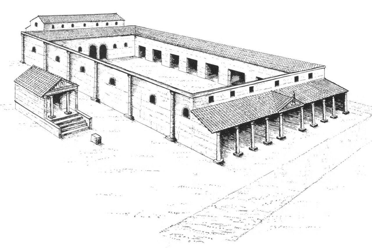 рисунок римской базилики