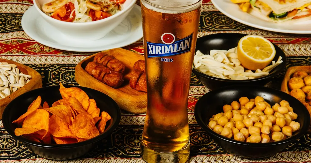 фаст фуд, пиво