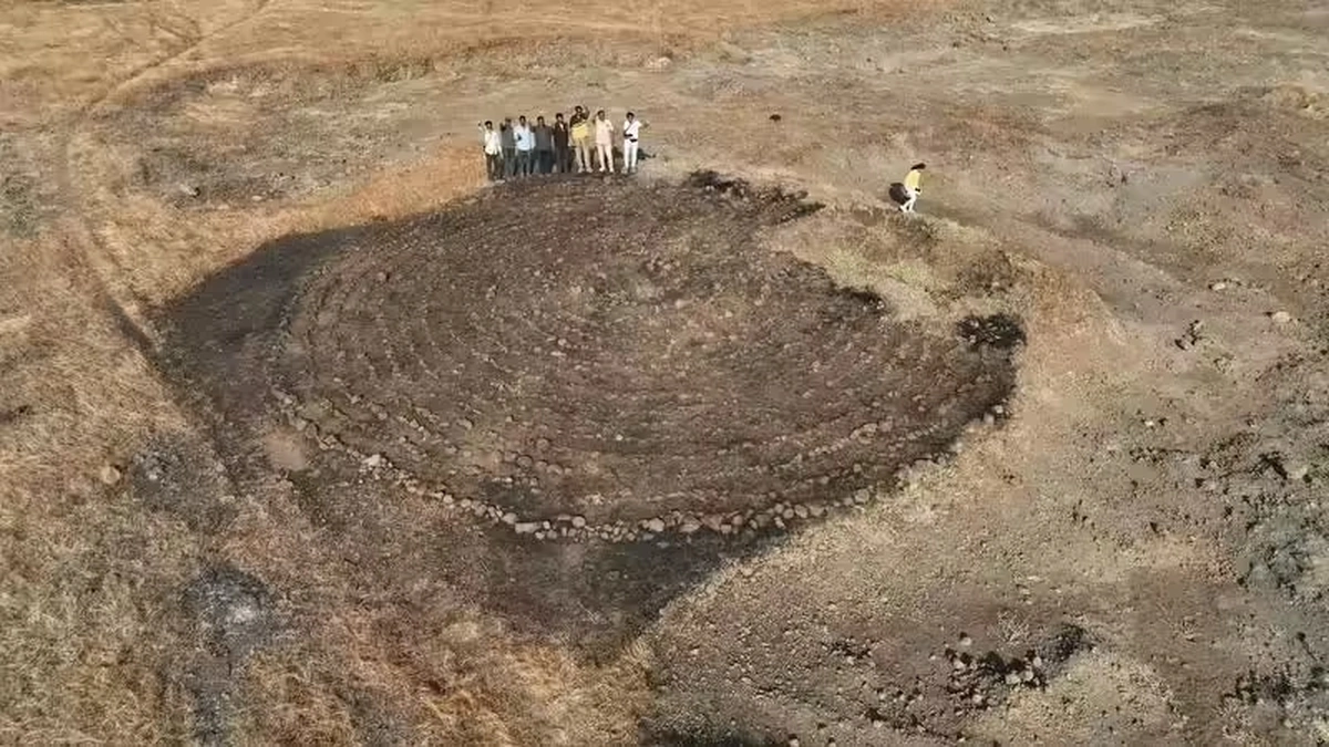 В Індії знайшли унікальний круглий лабіринт. Він пов'язаний з торгівлею давніх римлян