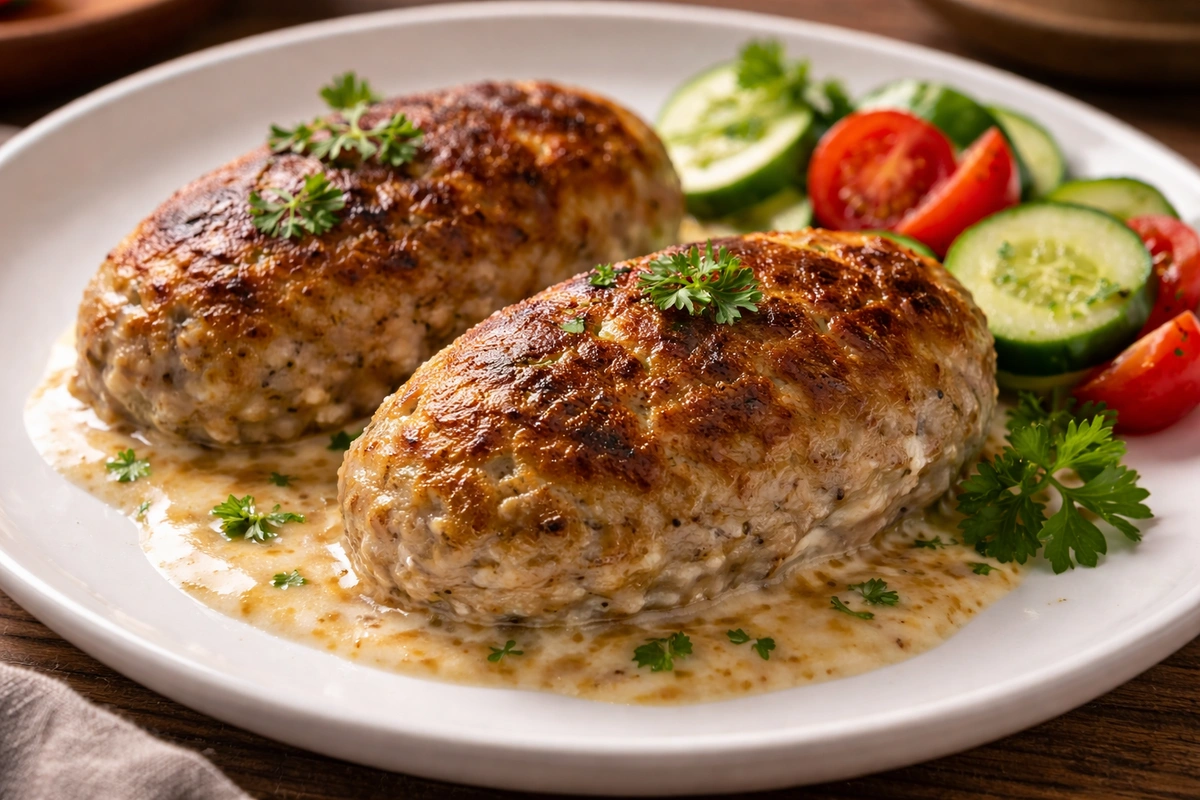 Гуцульські гречаники на тарілці