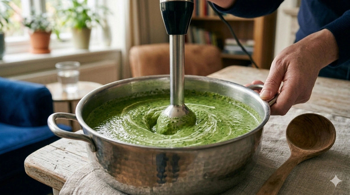 блендером перебивають суп