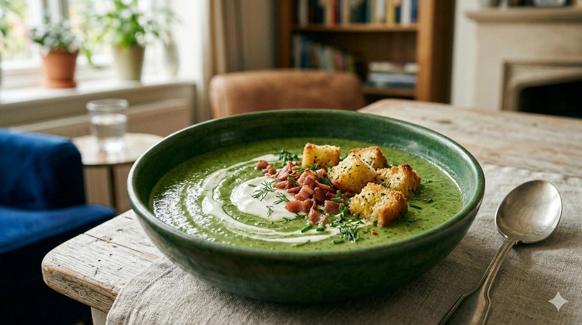 Крем-суп із черемші простий весняний рецепт