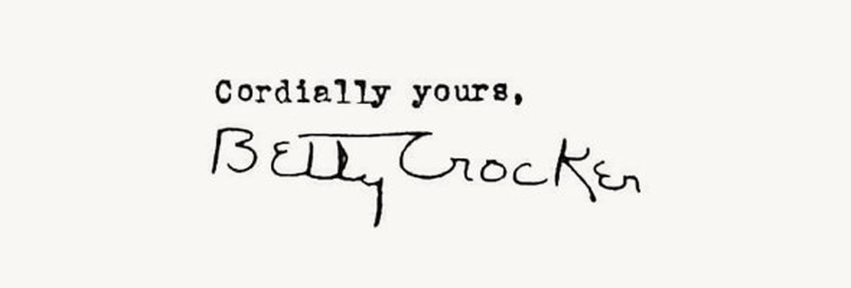 Підпис Бетті Крокер