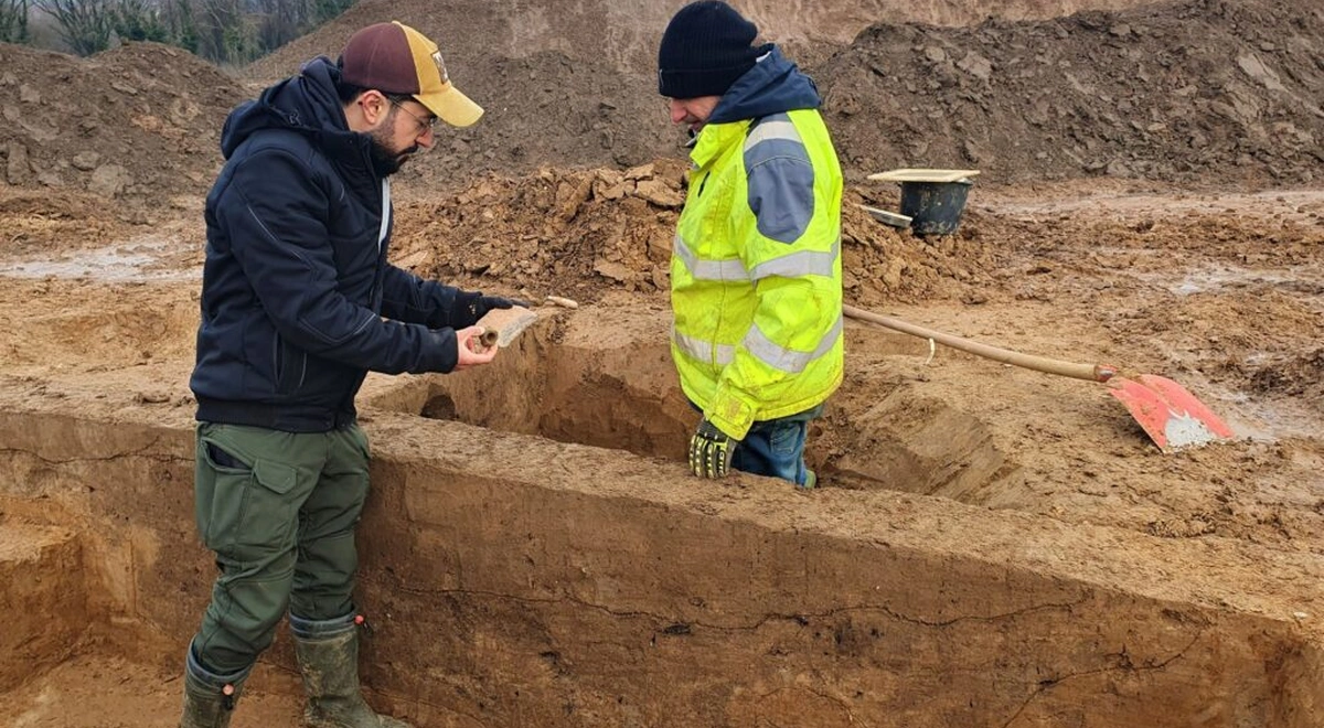 розкопки вздовж вулиці Логагенвег