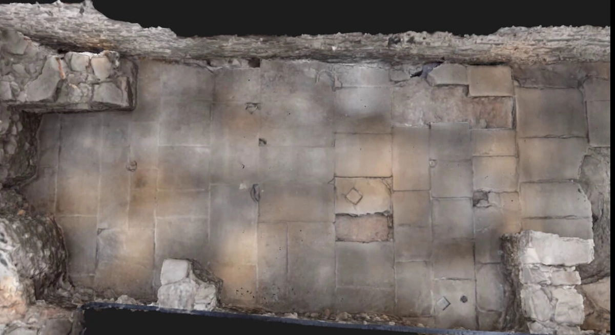 «Sala Gran», де археологи виявили значну частину монументального покриття римського форуму