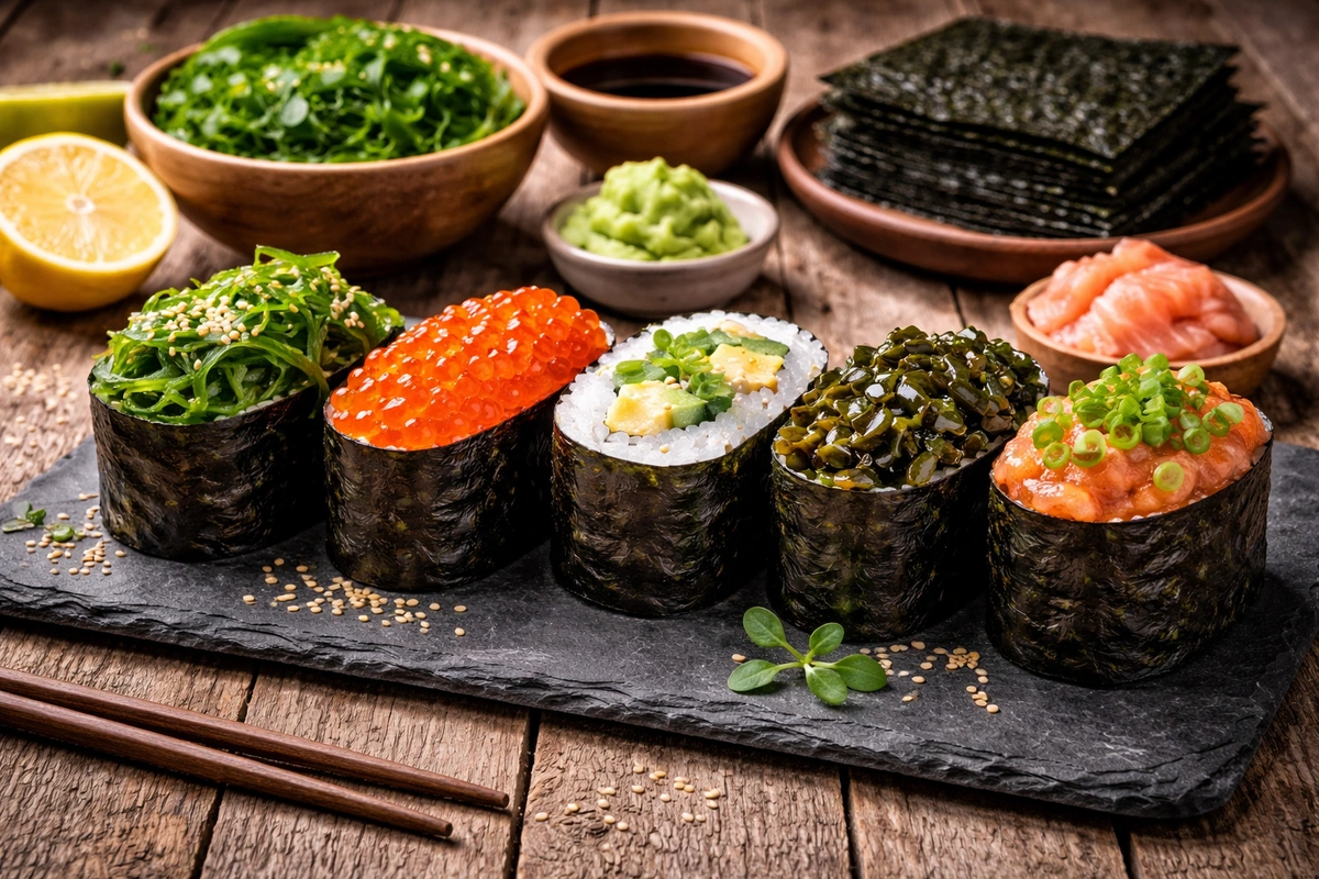 японські суші на столі