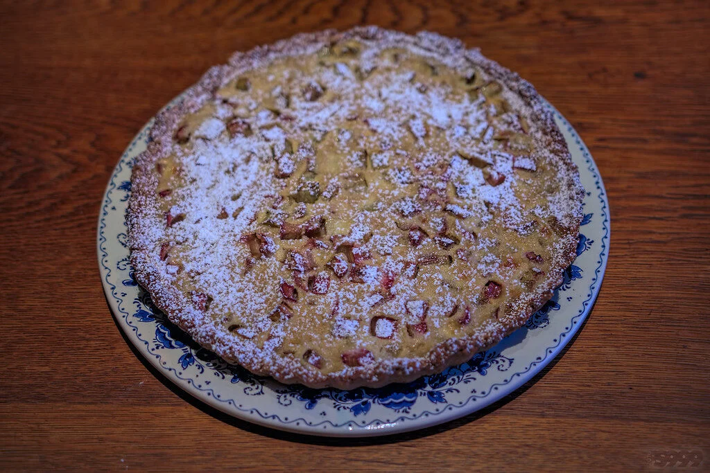 Пісочний пиріг з ревеню – покроковий рецепт