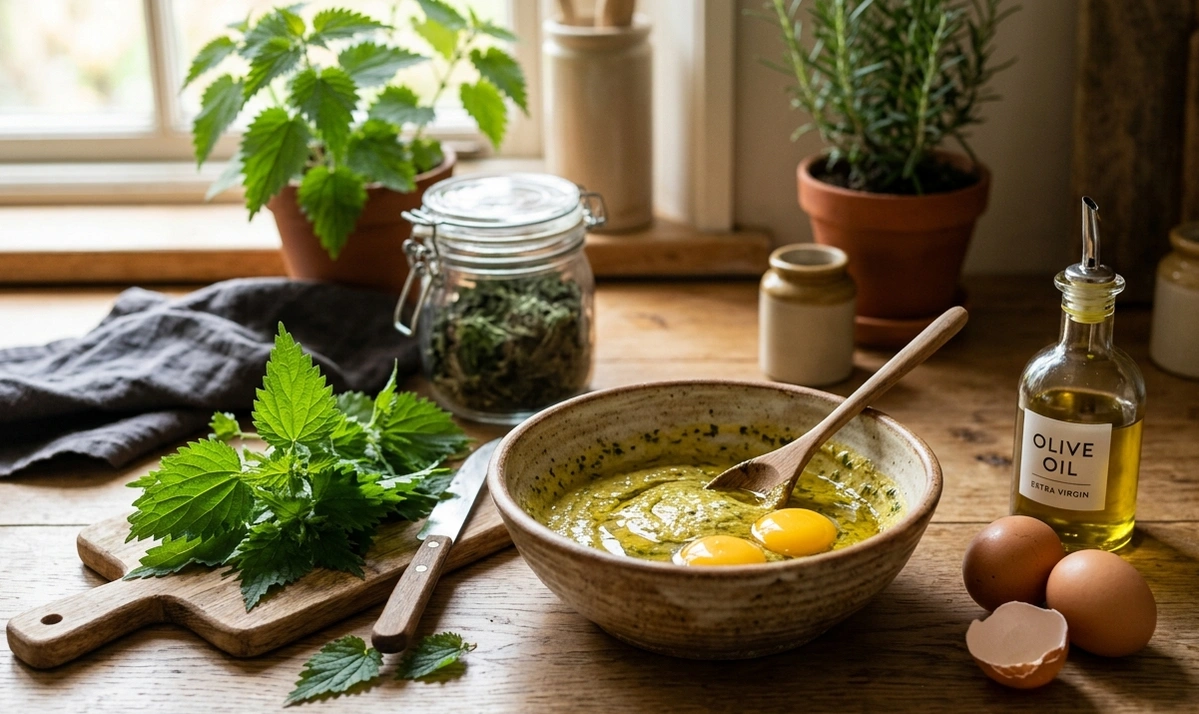 маска для волосся з кропиви