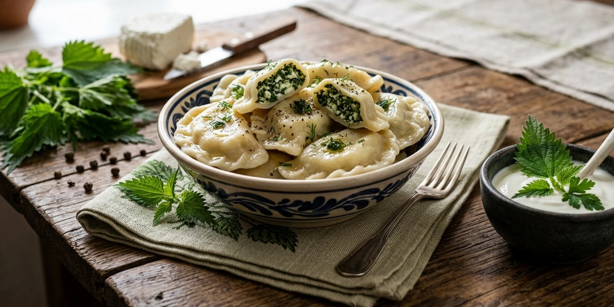 Вареники з кропивою